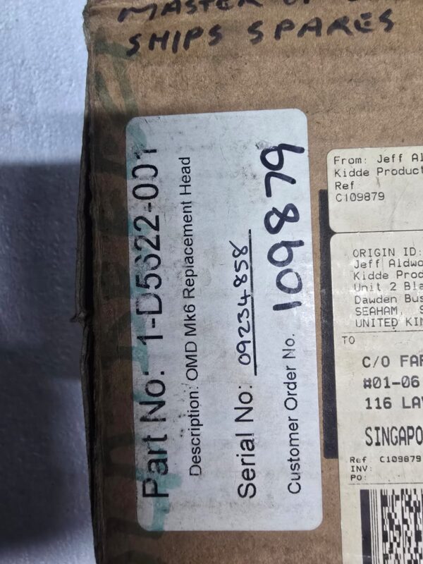 GRAVINER OMD MK6 DETECTOR HEAD E3561-301