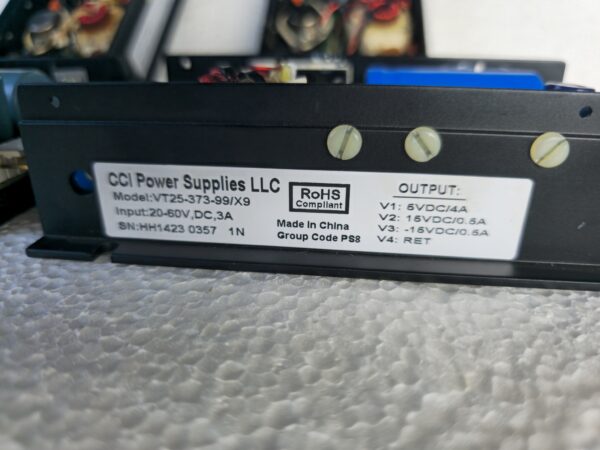 WhatsApp Image 2025-04-18 at 2.27.12 AM (2) CCI POWER SUPPLIES, LLC VT25-373-99/X9 WITH 4 OUTPUTS V1/V2/V3/V4 (New)