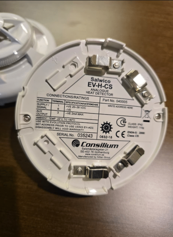CONSILIUM SALWICO EV-H-CS ANALOGUE HEAT DETECTOR 040005
